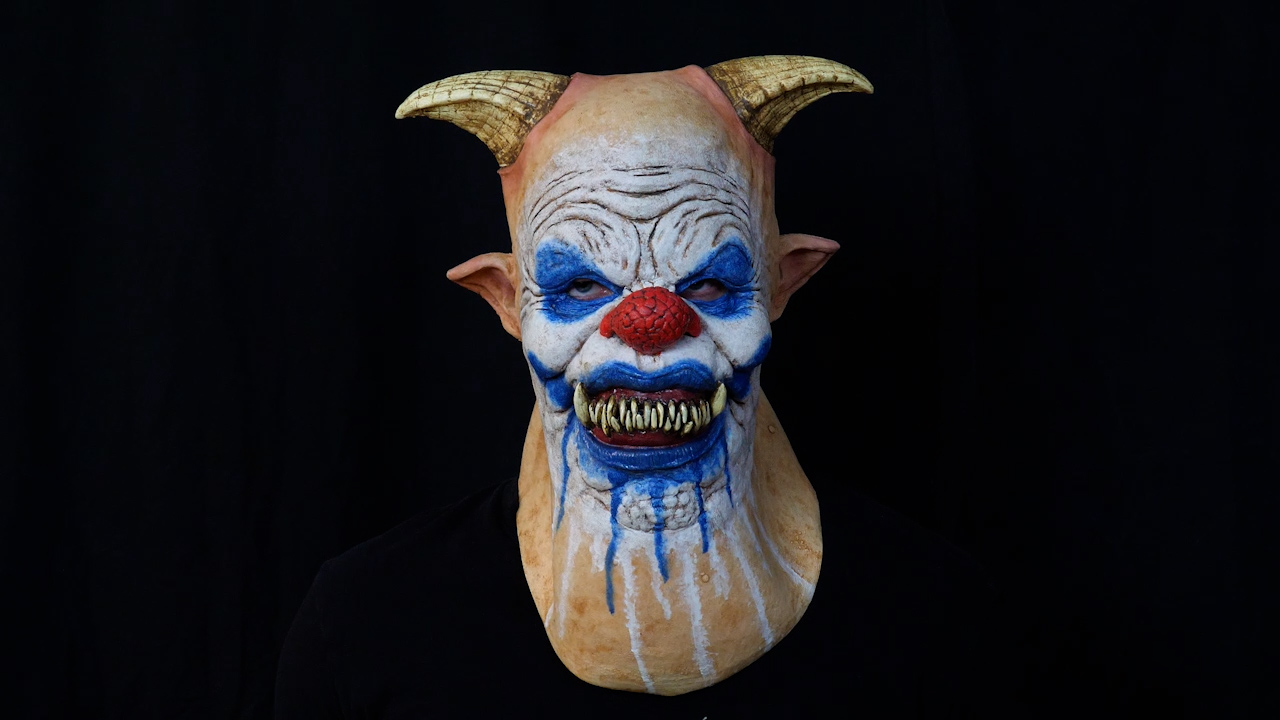 FUN6529 Adult Shitz the Clown Latex Mask